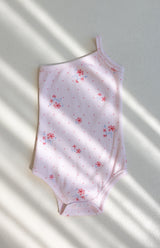 ONE SHOULDER BODYSUIT - PINK MEADOW