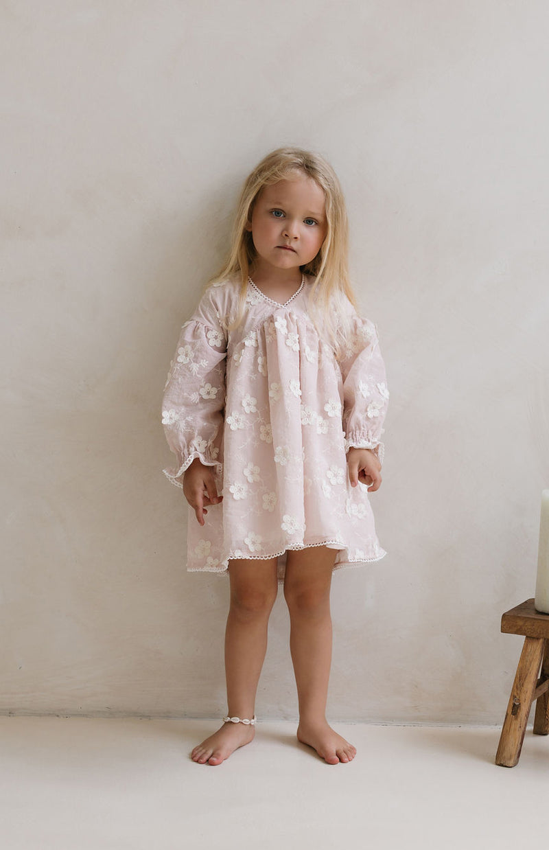 LOLLY DRESS - CELESTE BLUSH