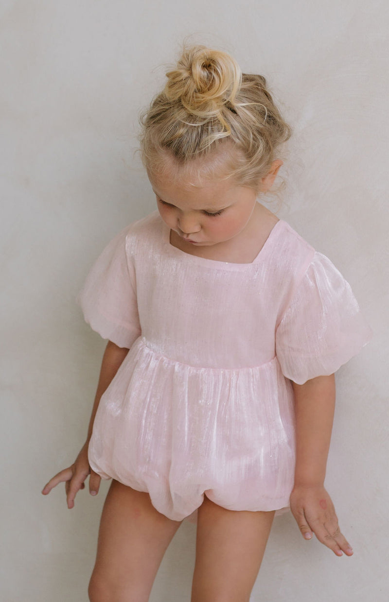CORA ROMPER - BLUSH SPARKLE
