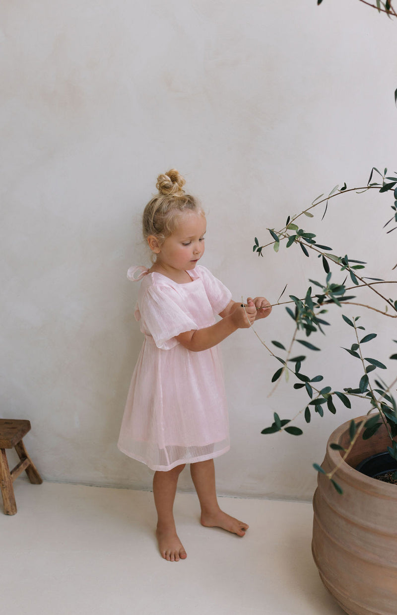 CORA DRESS - BLUSH SPARKLE