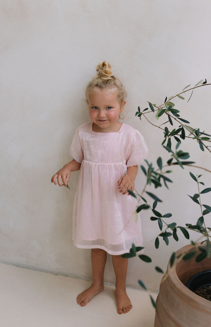 CORA DRESS - BLUSH SPARKLE