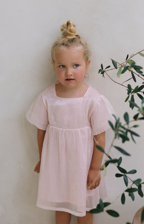 CORA DRESS - BLUSH SPARKLE