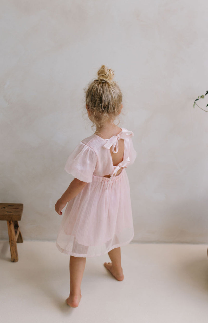 CORA DRESS - BLUSH SPARKLE