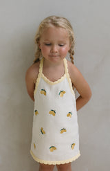 BIRDIE HALTER DRESS - LIMONE