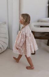 NOELLE DRESS - CELESTE BLUSH