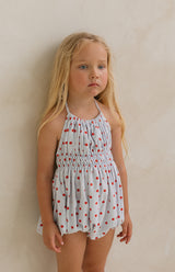 INDY ROMPER - ROUGE BLUE