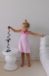ROSIE DRESS - PINK POLKA