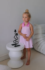 ROSIE DRESS - PINK POLKA