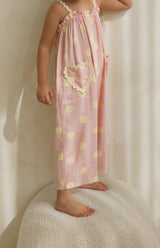 STRAWBERRY CREAM DOT RIC RAC JUMPSUIT