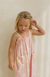 STRAWBERRY CREAM DOT RIC RAC JUMPSUIT