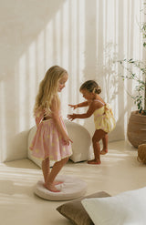 STRAWBERRY CREAM DOT RIC RAC DRESS