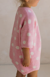 DOTTIE ROMPER - PINK POLKA