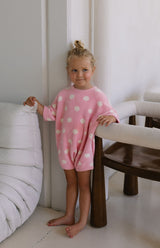 DOTTIE ROMPER - PINK POLKA
