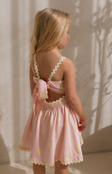 STRAWBERRY CREAM DOT RIC RAC DRESS
