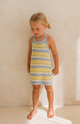 BIRDIE HALTER DRESS - TOSCANA STRIPE