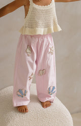 LITTLE COVE BARREL JEANS - PINK