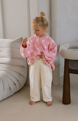 DOTTIE CARDIGAN - PINK POLKA