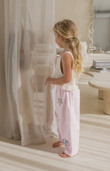 LITTLE COVE BARREL JEANS - PINK