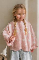DOT CARDIGAN - BLUSH