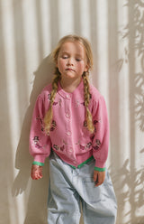 MER BABE EMBROIDERED CARDIGAN
