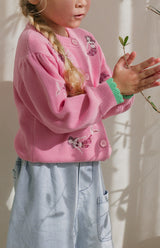 MER BABE EMBROIDERED CARDIGAN