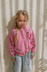 MER BABE EMBROIDERED CARDIGAN