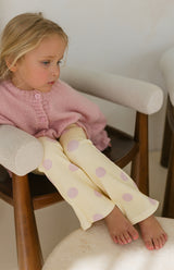 BUTTER DOT RIBBED FLARES