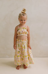 LIMONE ROSA CROP & SKIRT SET