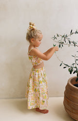 LIMONE ROSA CROP & SKIRT SET