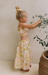 LIMONE ROSA CROP & SKIRT SET