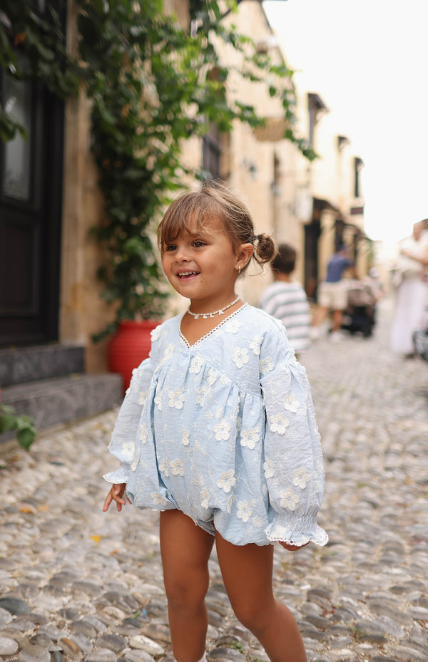 NOELLE ROMPER - CELESTE BLUE