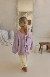 AGNES TIE BACK KNIT - LILAC