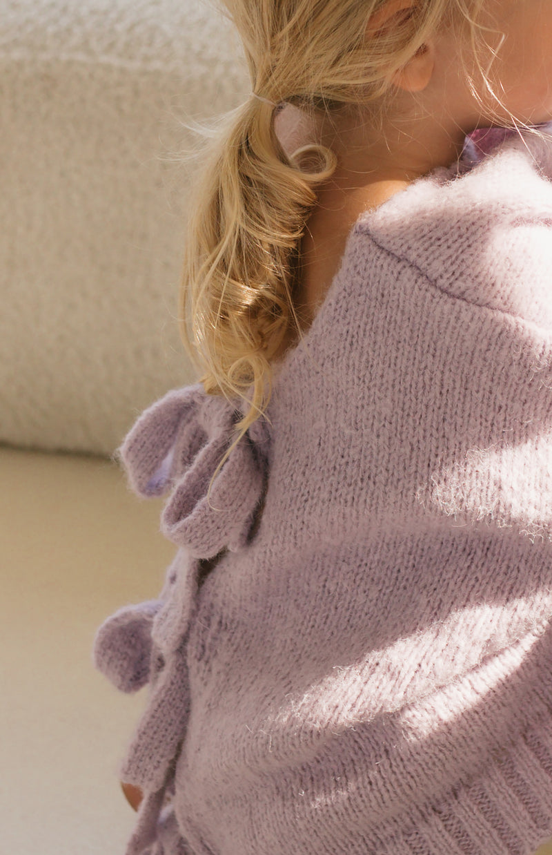 AGNES TIE BACK KNIT - LILAC