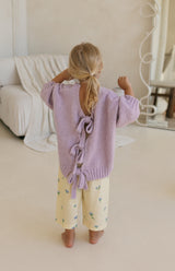 AGNES TIE BACK KNIT - LILAC