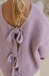AGNES TIE BACK KNIT - LILAC