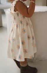 ESME DRESS - PEACHY BLOOMS