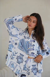 SANTORINI FULL SLEEVE SHIRT - MAMA