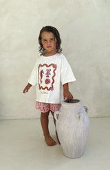 SEA SHELLS TEE - PINK/RED