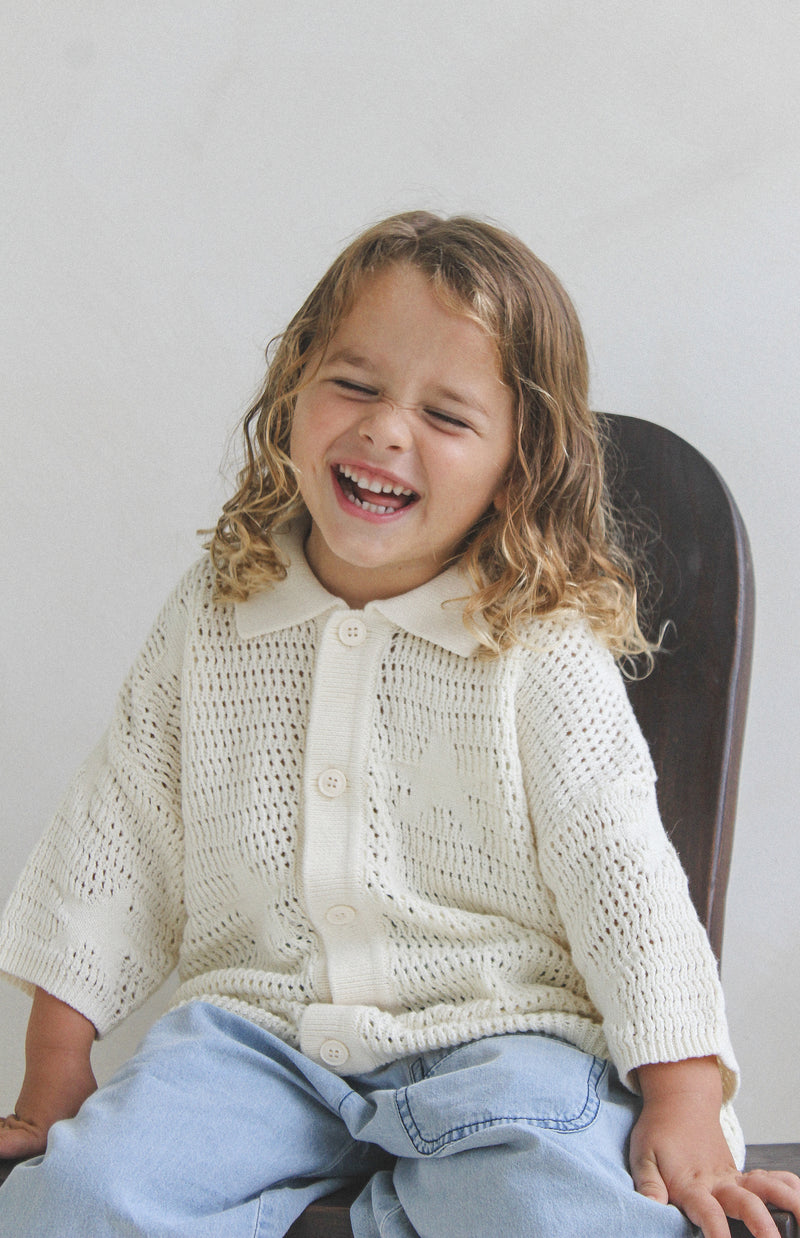 CROCHET SHIRT - CREAM