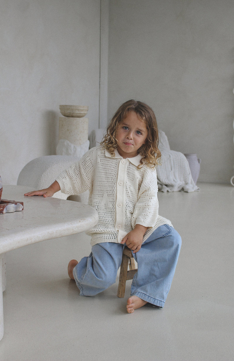 CROCHET SHIRT - CREAM