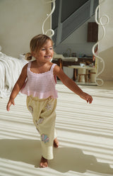 LITTLE COVE BARREL JEANS - BUTTER