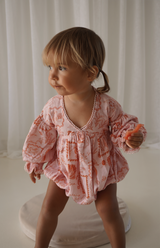 LOLLY ROMPER - PINK/RED