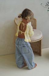 LOLA TOP - BUTTERCUP STRIPE