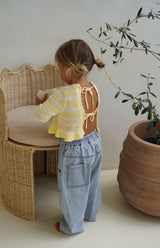 LOLA TOP - BUTTERCUP STRIPE