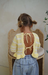 LOLA TOP - BUTTERCUP STRIPE