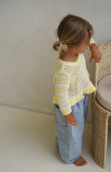 LOLA TOP - BUTTERCUP STRIPE