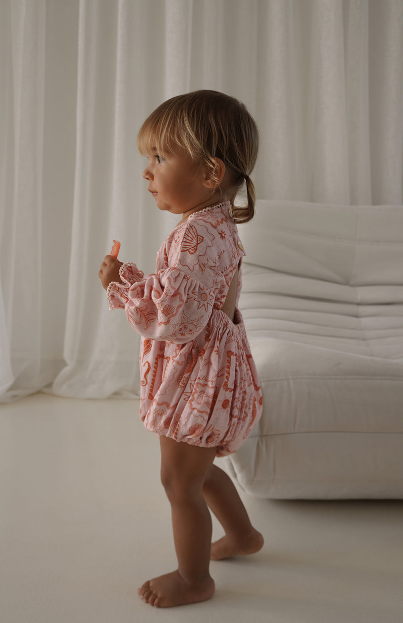 LOLLY ROMPER - PINK/RED