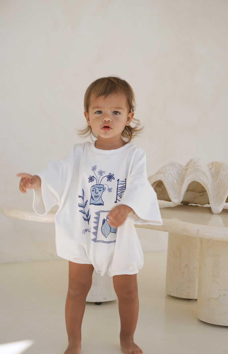 SANTORINI T SHIRT ROMPER