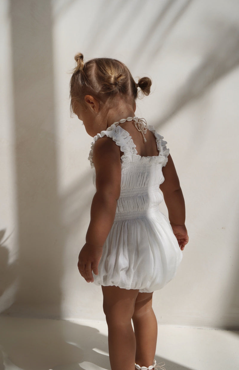 BOBBIE ROMPER - WHITE