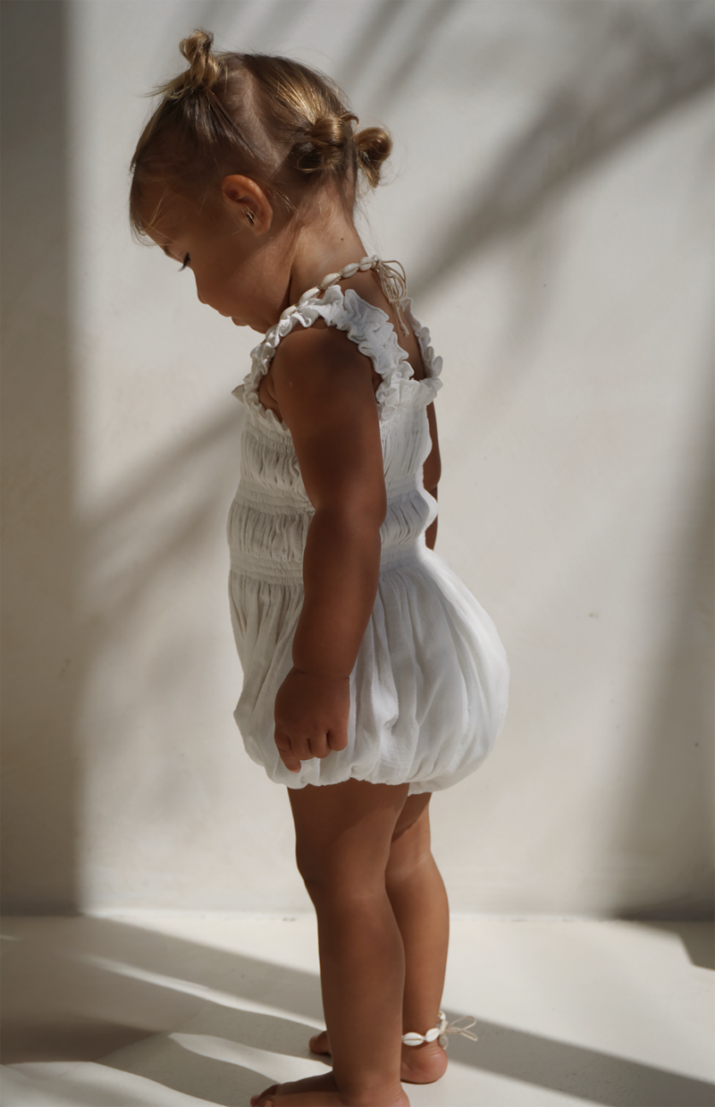 BOBBIE ROMPER - WHITE